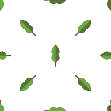 Yeşil ağaç vektör illüstrasyon arkaplan tasarımının kusursuz deseni