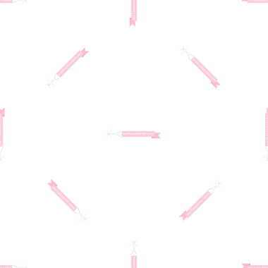 Sevgililer Günü Bayrağı Şenlik Tasarımı İçin Kusursuz Desen