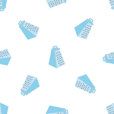 Modern mutfak konsepti için sevimli rendeleyicilerle kusursuz vektör deseni