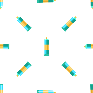 Beyaz arka planda renkli diş macunu tüpleri içeren pürüzsüz desen