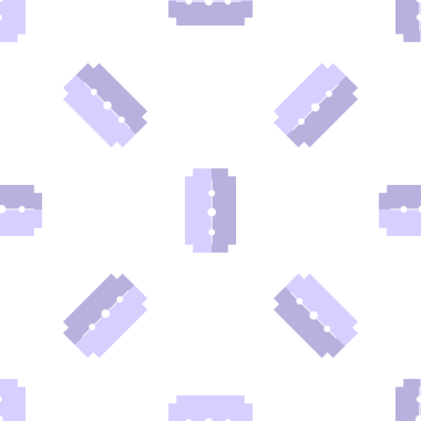 Traş ve tımar için jiletlerin kusursuz vektör deseni