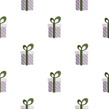 Kutlama dekorasyonları için hediye kutuları tasarımlı kusursuz desen