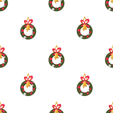 Çanları ve kurdeleleri olan kusursuz Noel çelenkleri.