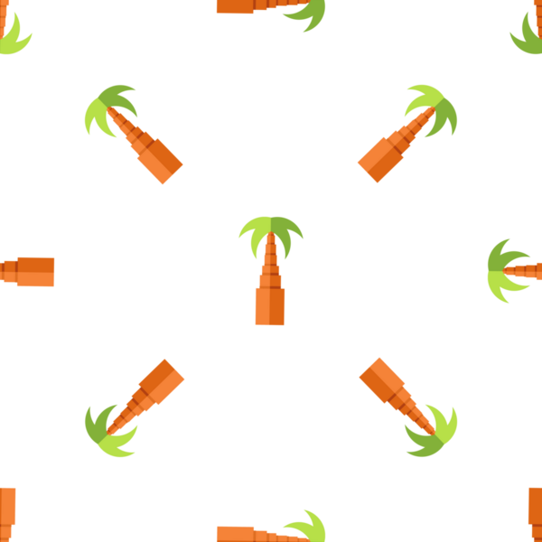 Tropikal Tema İllüstrasyonu İçin Kusursuz Geometrik Palmiye Ağaçları Deseni