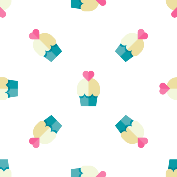 Kalpsiz arka plan şekerlemesi tasarımlı tatlı kekler.