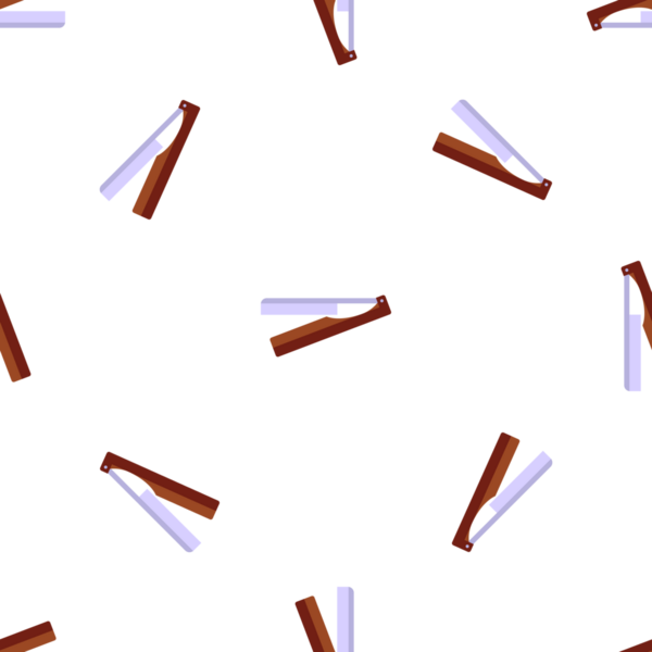 Tıraş olmak için jilet kullanan kusursuz bir desen.