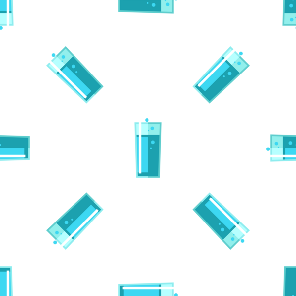 Su ferahlatıcı basit düz vektör camının pürüzsüz deseni