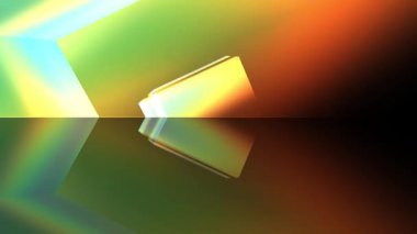 Soyut fraktal arkaplan. Hareket efektli yaratıcı illüstrasyon, 3 boyutlu illüstrasyon