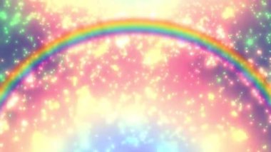 Gökkuşağı geçmiş yıldız ile