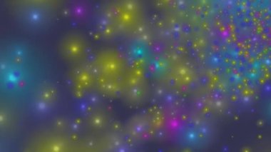 Siyah bir arka plan üzerinde renkli ışıklar.