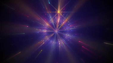Parlayan ışınlar ve ışık ile soyut arkaplan