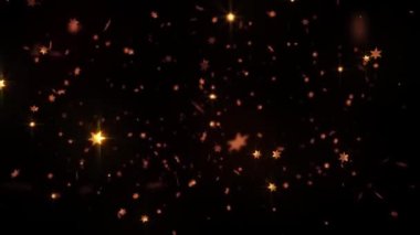 Soyut altın tozu ve yıldızlar