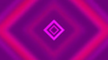 Parlak pembe elmas şekilli çarpıcı soyut bir tasarım düz bir gradyan arkaplan karşısında ayarlanmış, geometrik hassasiyet ile canlı, modern renk paletini birleştiren.