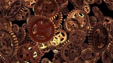 Siyah üzerine altın vitesli soyut arkaplan.