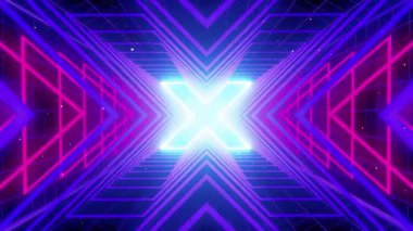 neon soyut arkaplan. 3d oluşturma