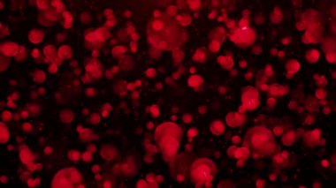 Bokeh lambalı soyut kırmızı arkaplan. vektör illüstrasyonu