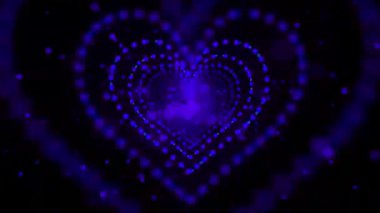 Kalp bokeh etkisi ile