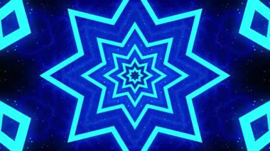 neon soyut arkaplan. Işık ve kaleyidokeh. uzayda yıldız.