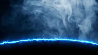 Yangının mavi renginde duman