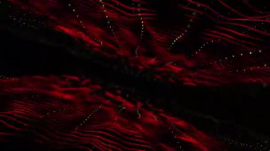 Dinamik AbStract kırmızı dalgalı çizgi koyu bir arkaplan üzerinde, bir hareket ve enerji sensörü yaratmak, dijital ve teknolojik esinlenilmiş deSignS için ideal.