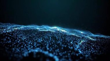 Soyut teknoloji arkaplanının 3 boyutlu canlandırması