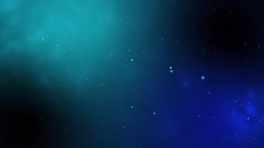 Yıldızlı ve uzayı olan mavi arkaplan, 3 boyutlu görüntüleme. bilgisayar dijital çizimi.