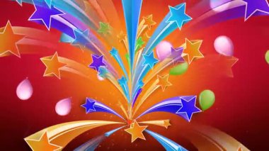 Yıldızlı soyut renkli arkaplan