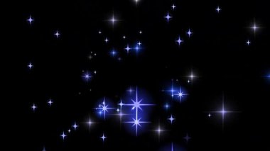 Yılbaşı ve yeni yılın arka planında yıldızlar, vektör illüstrasyonu