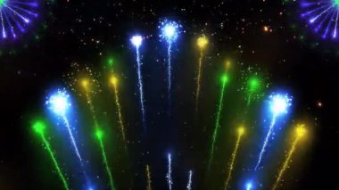 Soyut çok renkli fraktal arka plan