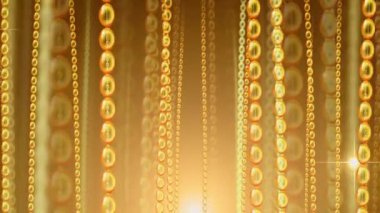 Parlak ışıkları olan soyut altın arkaplan