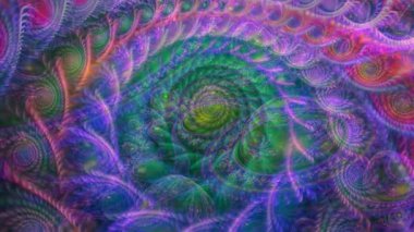 Hayali bereketli fraktal doku oluşturulmuş resim soyut arkaplan