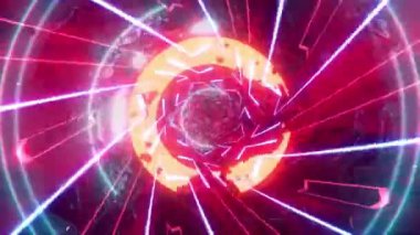 Parlayan parçacıklarla soyut arkaplan. 3 boyutlu resimleme.