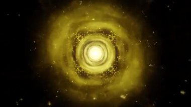 Parlayan galaksinin 3 boyutlu arkaplanı metniniz için boşluk oluşturuluyor