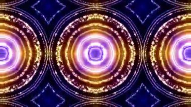 Mor ve karmaşık tasarımların gölgelerini içeren canlı, simetrik bir dijital desen, arka plan veya görsel sanat için idealdir..