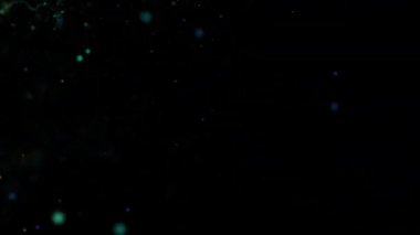 Enerjiyi ve hareketi gösteren canlı renk ve desenlere sahip kozmik fenomenin soyut bir temsili.