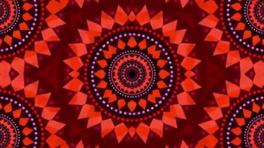 Kırmızı ve pembe renkli dairesel tasarımlar içeren canlı bir geometrik desen, arka plan veya dekoratif kullanım için uygundur..