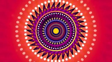 Değişik renkler ve dairesel desenler içeren canlı, soyut bir sarmal tasarım büyüleyici bir görsel etki yaratıyor..