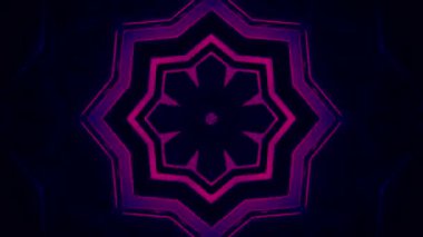 Karanlık bir zemin üzerinde neon pembe elementler barındıran canlı, geometrik bir tasarım, modernlik ve enerji hissi uyandırıyor..