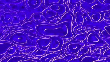 Akışkan şekiller ve canlı mor tonlardan oluşan soyut bir görüntü görsel olarak çarpıcı bir doku yaratıyor..