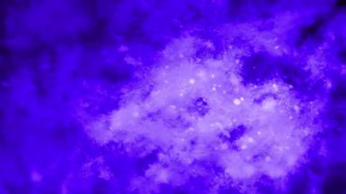 Girdap gibi dönen mor desenlerin canlı ve soyut bir temsili, derinlik ve akıcılık hissi uyandırıyor..