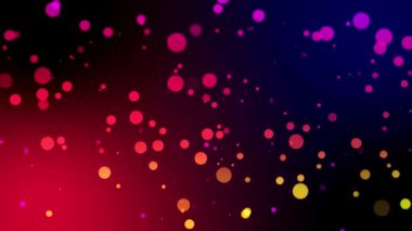 Pembe, turuncu ve mor tonlarda renkli bokeh daireler içeren canlı ve soyut bir arka plan..