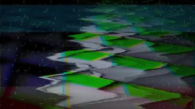 Parlayan bir küp ile fütüristik bir arkaplanın 3 boyutlu canlandırması