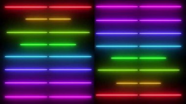 Renkli parlak neon ışıklar arka planı