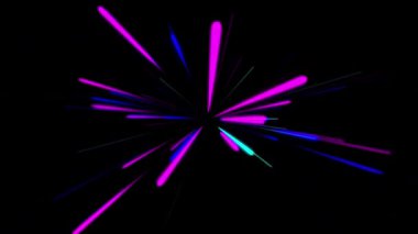 Hareket halindeki soyut ışık ışınları.