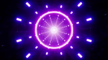 3d soyut neon ışık arkaplanı.