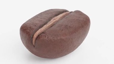 Çikolata 3 boyutlu, beyaz arkaplan