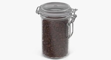 Beyaz arka planda izole kahve çekirdekleri