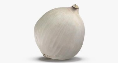 Sarımsak beyaza izole edilmiş