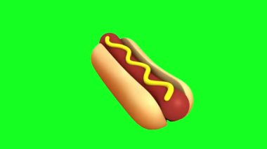 Beyaz üzerine vektör köpek simgesi. fast food