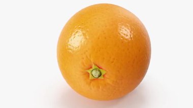 Beyaz arka planda turuncu